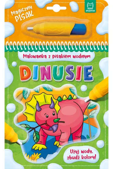 Dinusie. Malowanka z pisakiem wodnym
