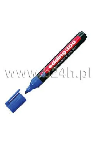 Marker permanentny Edding 300 niebieski ok�g�a ko�c�wka 1,5-3mm
