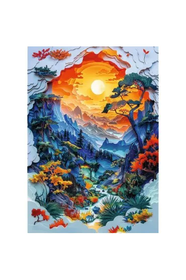 Puzzle 1000 el. Paper Art: Dolina Trefl