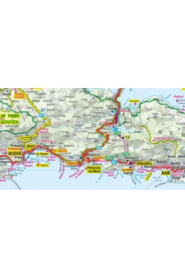 Czarnog�ra mapa samochodowo turystyczna 1:275 000 laminat 2024