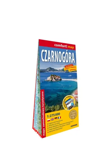 Czarnog�ra mapa samochodowo turystyczna 1:275 000 laminat 2024
