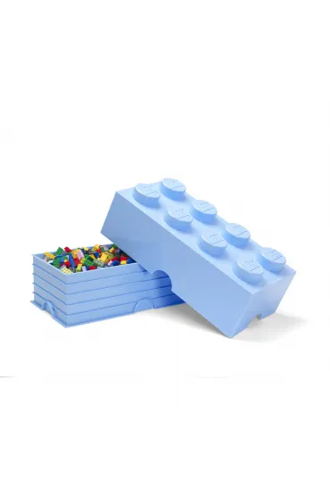 Pojemnik klocek LEGO Brick 8 Jasnoniebieski