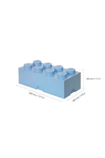 Pojemnik klocek LEGO Brick 8 Jasnoniebieski