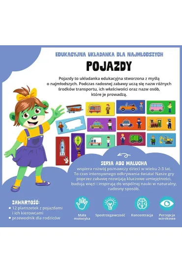 Gra pojazdy abc malucha 02907 Trefl