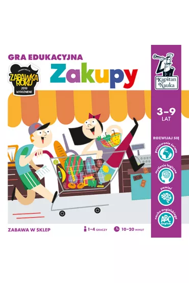 Kapitan Nauka. Zakupy. Gra edukacyjna Edgard - Magdalena Popovics
