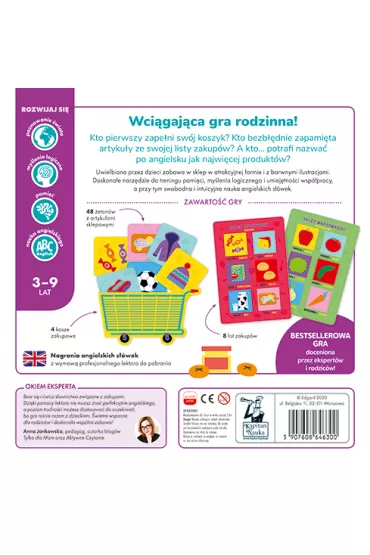 Kapitan Nauka. Zakupy. Gra edukacyjna Edgard - Magdalena Popovics