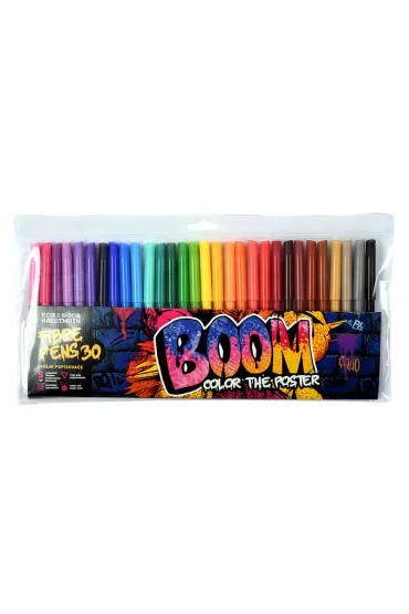 Koh-I-Noor Flamastry BOOM 30 kolor�w