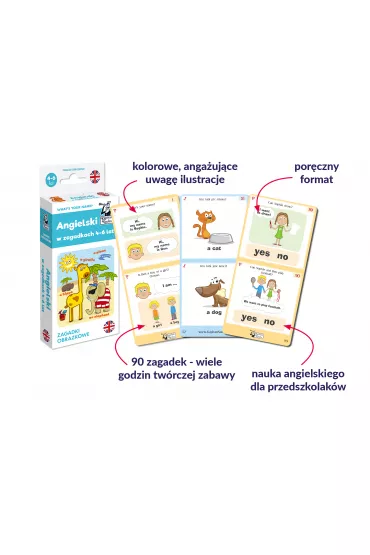 Angielski 4-6 lat. Zagadki obrazkowe. Kapitan Nauka - Filip  Depa, Magdalena Bogusz