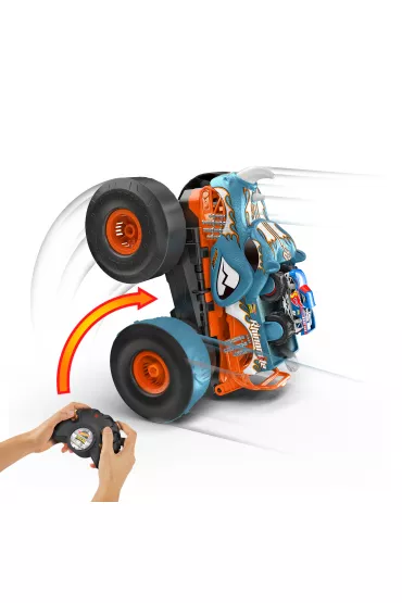 Hot Wheels Monster Trucks T R/C Rhinomite Mega Transformacja Pojazd zdalnie sterowany 1:12 HPK27 Mattel