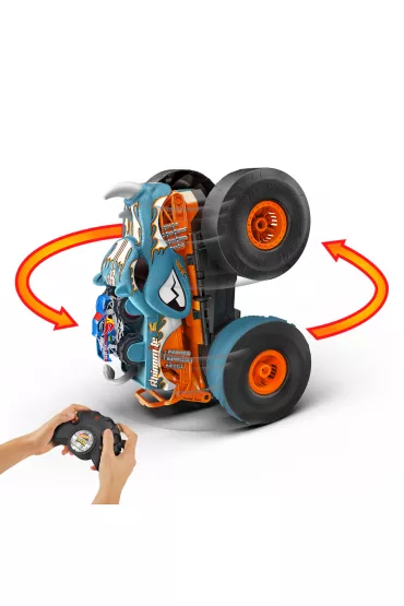 Hot Wheels Monster Trucks T R/C Rhinomite Mega Transformacja Pojazd zdalnie sterowany 1:12 HPK27 Mattel