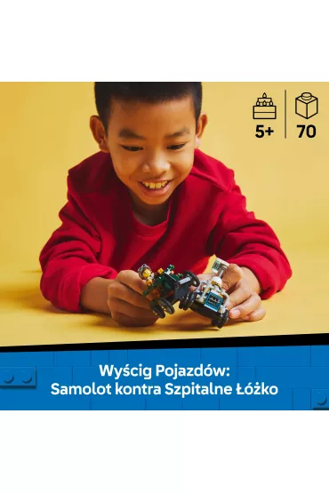 LEGO City Zestaw wy�cig�wek: samolot kontra ��ko szpitalne 60459
