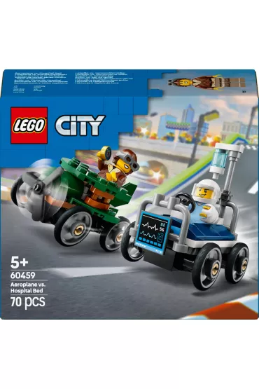 LEGO City Zestaw wy�cig�wek: samolot kontra ��ko szpitalne 60459