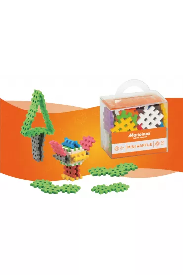 Klocki konstrukcyjne Mini Waffle 35 element�w MARIOINEX 902110