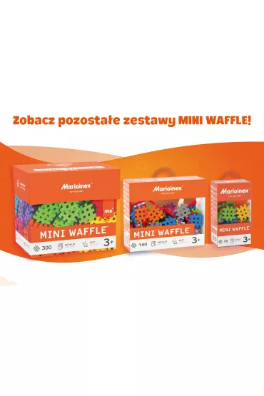 Klocki konstrukcyjne Mini Waffle 35 element�w MARIOINEX 902110