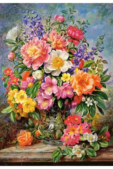 Puzzle 1000 el. June Flowers in Radiance Castorland