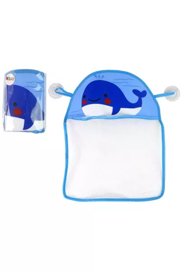Siatka organizer na zabawki do k�pieli wieloryb LeanToys
