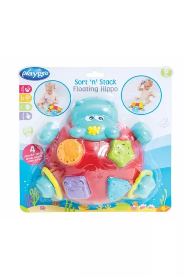 Playgro Zabawka do k�pieli. Hipcio. Sorter, czerwony