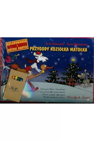 PRZYGODY KOZIOLKA MATOLKA + KOLOROWANKA + KREDKI - Kornel Makuszy�ski, Marian Walentynowicz