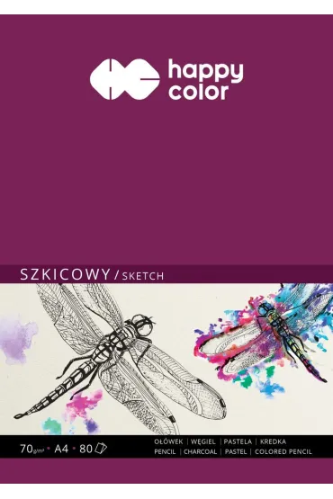 Happy Color Szkicownik klejony A5 80 arkuszy, 70gsm