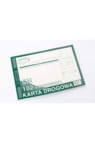 Michalczyk i Prokop Karta Drogowa. Samoch�d ci�arowy A4 SM/102-numerowany A4
