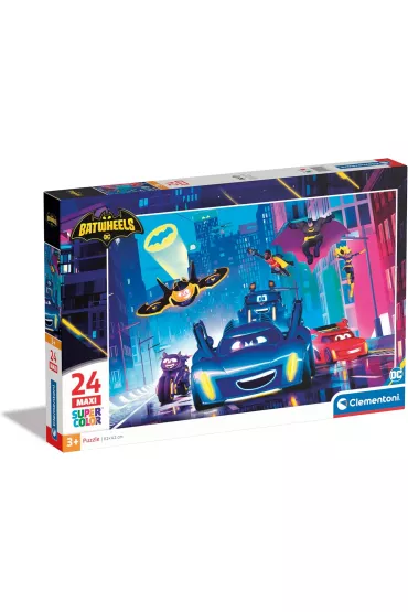 Puzzle 24 el. Maxi SuperColor. Batwheels Clementoni