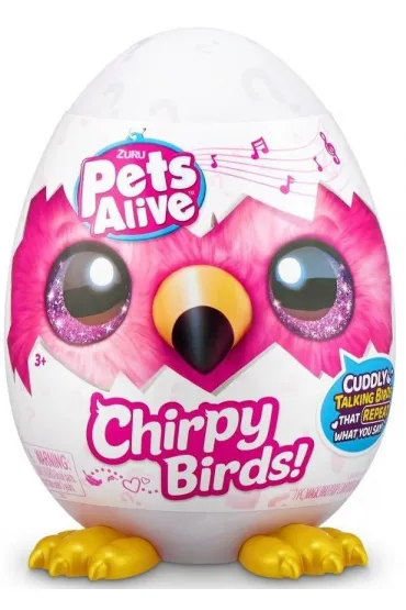 MASKOTKA PETS ALIVE WESO�E PTAKI niespodzianka Zuru interaktywna jajko PTAK