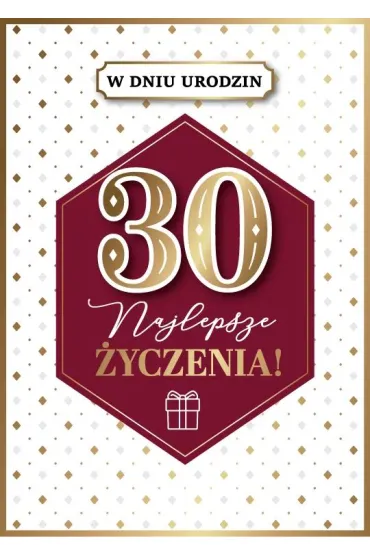 Armin Style KARNET URODZINY 30 B6 Z KOP AS GM-1214 FOL