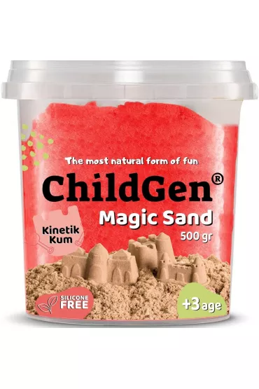 Piasek do formowania naturalny czerwony 500g ChildGen