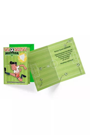 Kukartka Karnet B6 PR-408 Urodziny dzieci�ce (pi�ka)