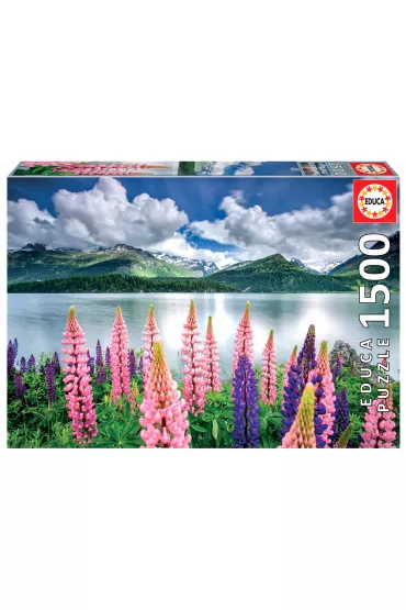 Puzzle 1500 el. Jezioro Sils/Szwajcaria Educa