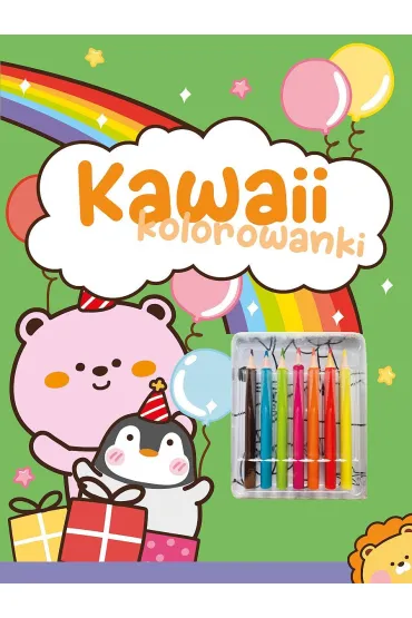 Kawaii kolorowanki. Zielona