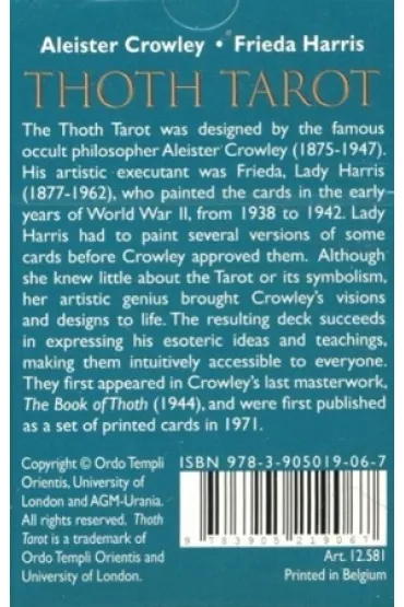 Thot Tarot Standard - Aleister Crowley
