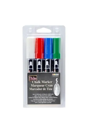 Marvy Markery kredowe Bistro Chalk 4 kolory