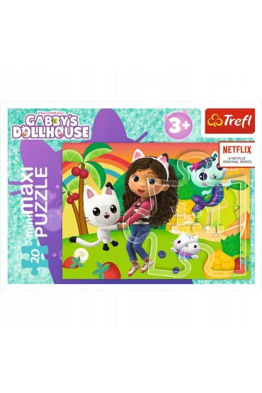 Puzzle 20 el. miniMAXI Kolorowy dzie� Gabby 3 TREFL