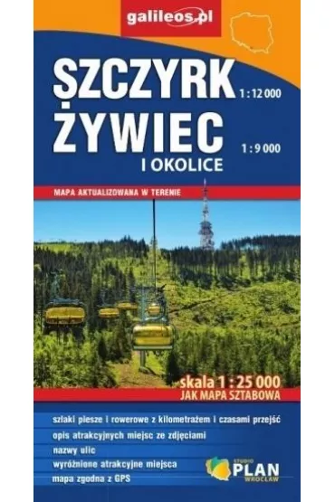 Mapa sztabowa - Szczyrk, �ywiec i okolice 1:25 000
