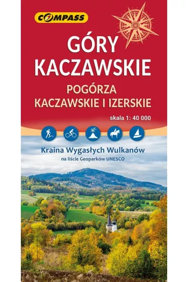 G�ry Kaczawskie Pog�rza Kaczawskie i Izerskie mapa skala 1 : 40 000