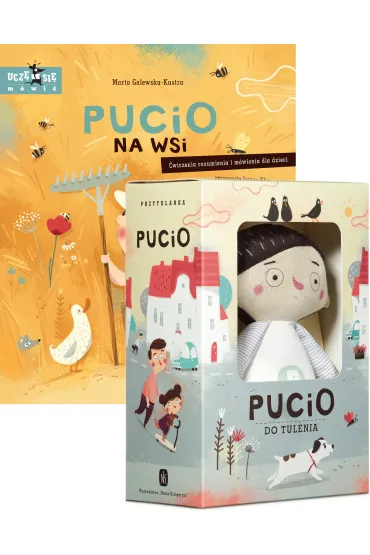 Pakiet: Pucio na wsi. �wiczenia rozumienia i m�wienia dla dzieci, Pucio do tulenia. Maskotka - Marta Galewska-Kustra