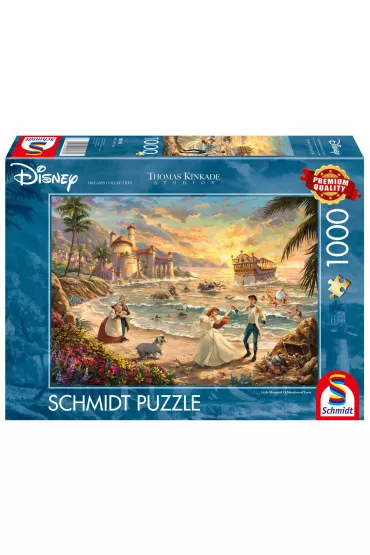 Puzzle 1000 el. PQ T. Kinkade Ma�a Syrenka �wi�to mi�o�ci Disney 112731 Schmidt - Thomas  Kinkade