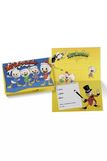Zaproszenie Disney. Kacze opowie�ci 5 szt.