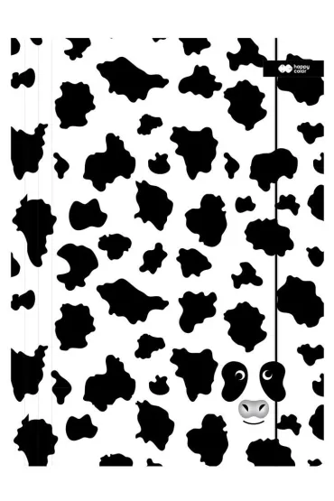 Happy Color Teczka A4+ z gumk� B&W krowa 24x31cm