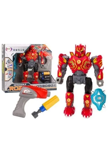 Robot do skr�cania �wiat�a d�wi�k czerwony LeanToys