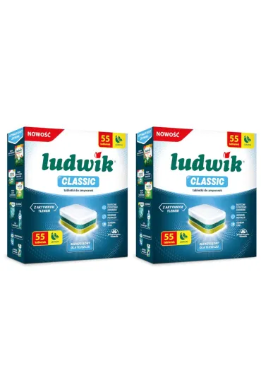 Ludwik Tabletki do zmywarek Classic Zestaw 2 x 55 szt.