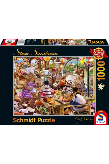 Puzzle 1000 el. Zwierzaki w kuchni Schmidt - Steve  Sundram