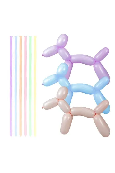 Balony do modelowania pastel makaroniki 15 szt.
