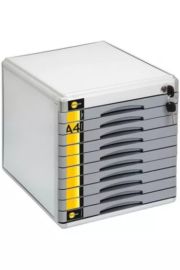 Szafka na dokumenty 10 szufl. metalowa YELLOW ONE
