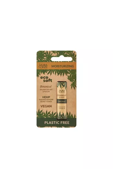 Ecosoft Balsam do ust, Botanical Organic, zero waste, Konopie 7.2 ml