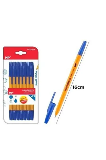 Mp Main Paper D�ugopis MP 1.0mm niebieski blister 21 sztuk