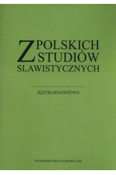 Z polskich studiw slawistycznych Jzykoznawstwo