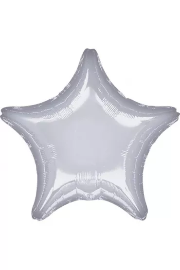 Amscan Balon foliowy metalik srebrny gwiazda 48cm
