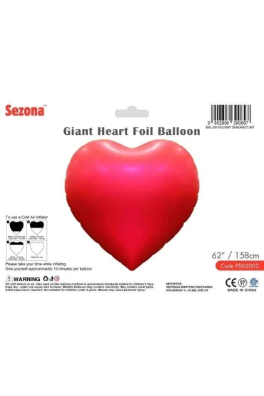 Balon Serce 158cm